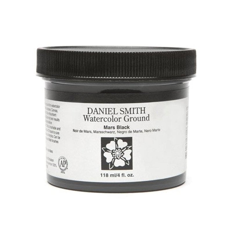 DANIEL SMITH Watercolor Ground 4oz Jar, Mars Black, 284055007, 4-Ounce Fl Oz - Image 1